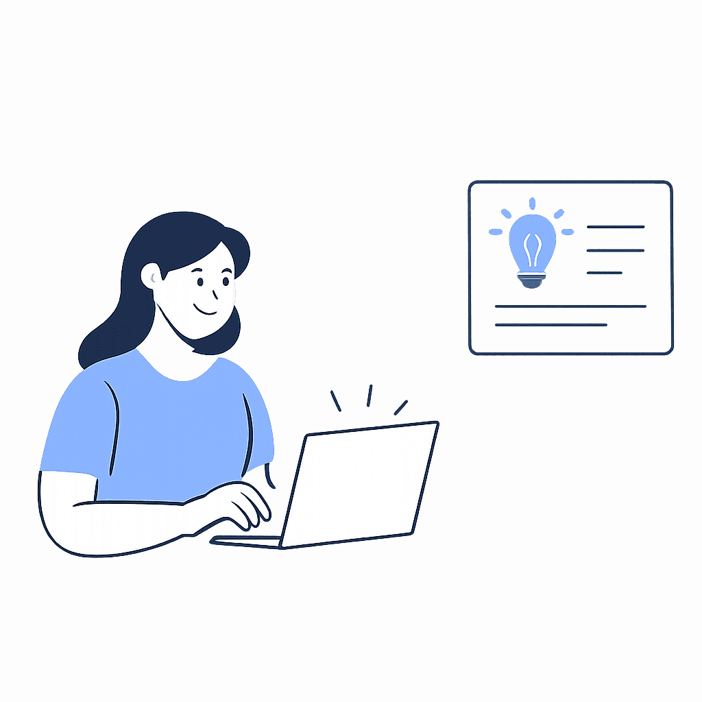 Illustration: clear reports and recaps