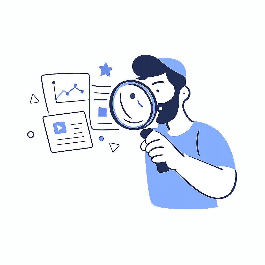 Illustration: AI sorting and filtering signals